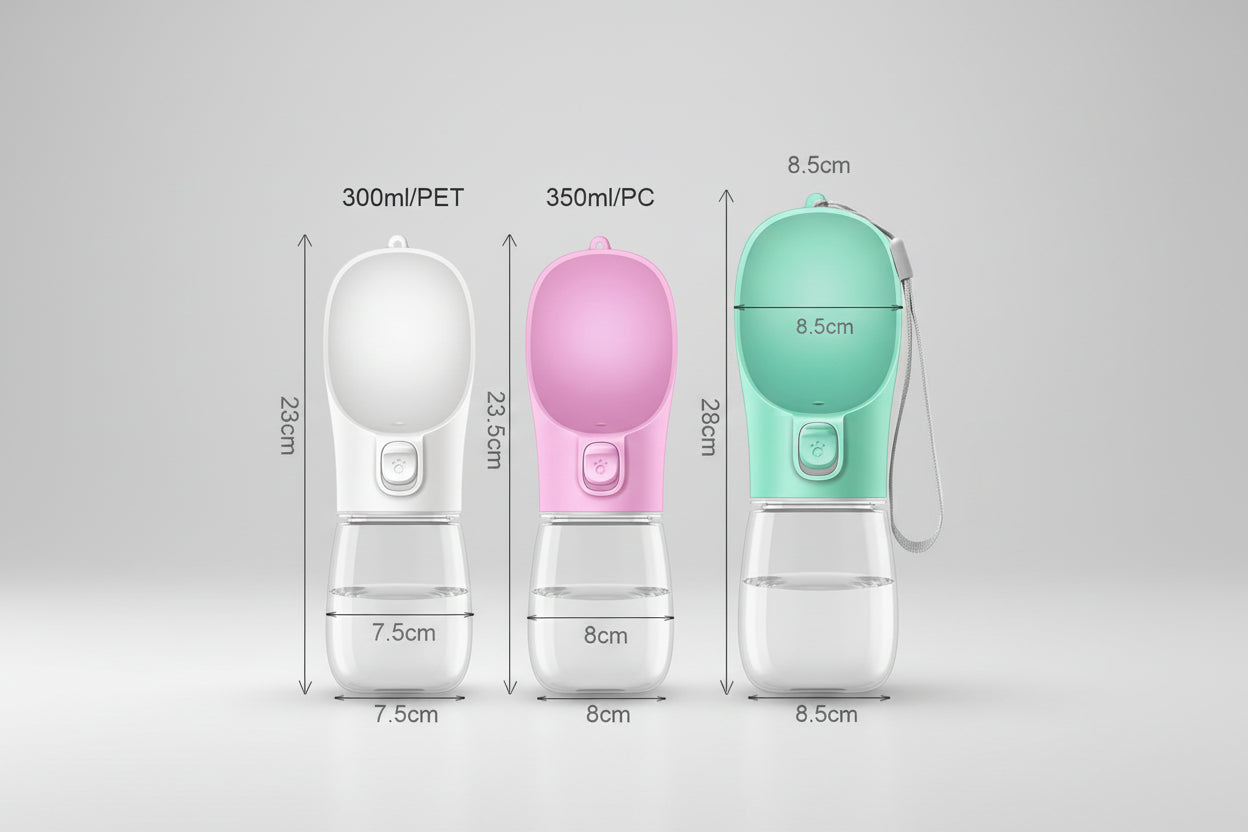 Portable water bottle for dogs