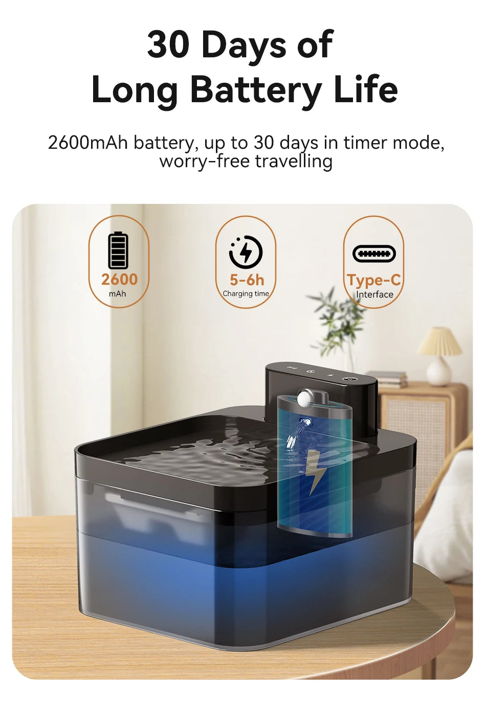 Automatic water fountain