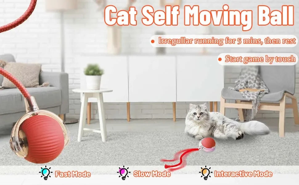 Interactive ball for pets