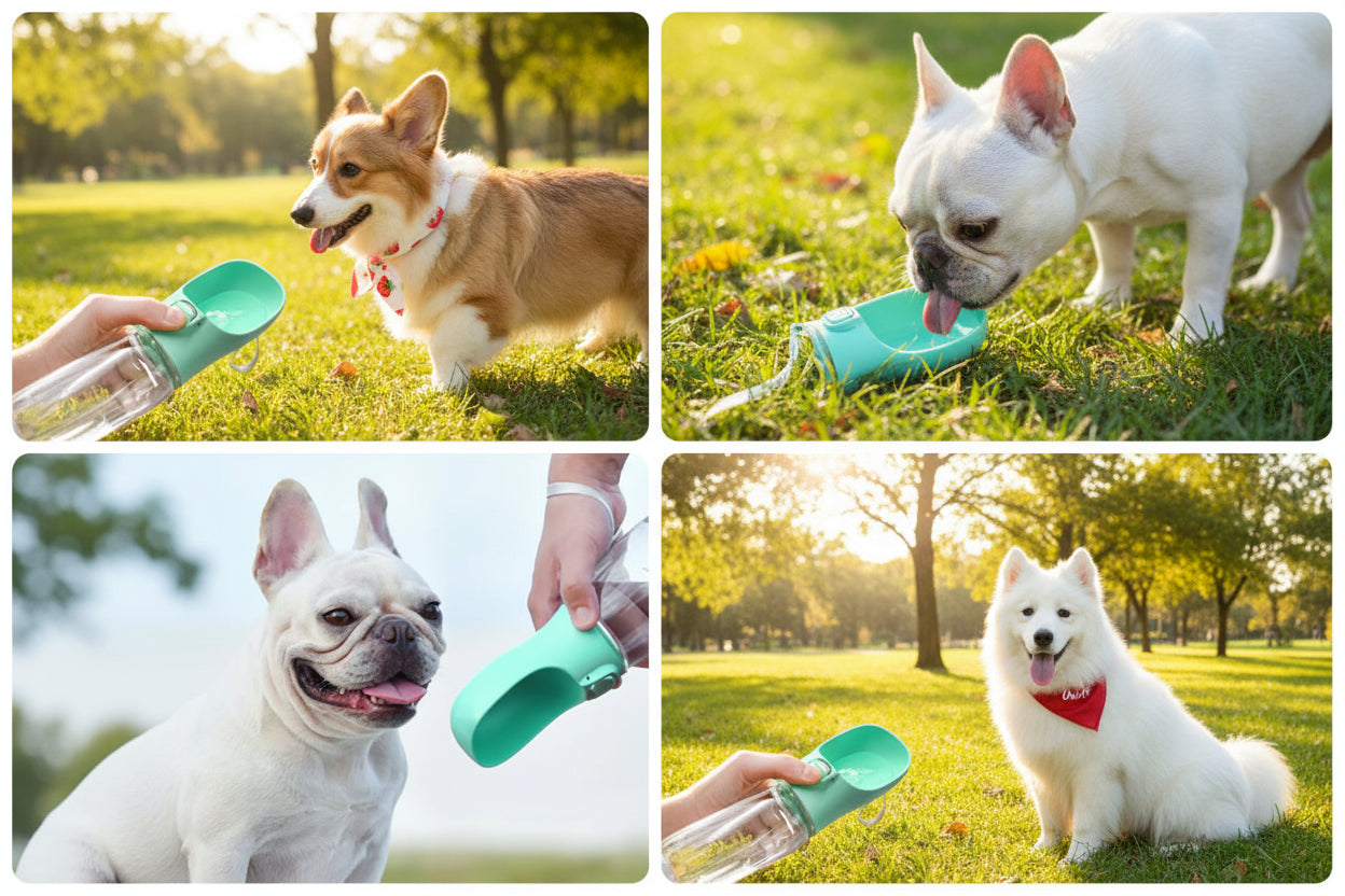 Portable water bottle for dogs