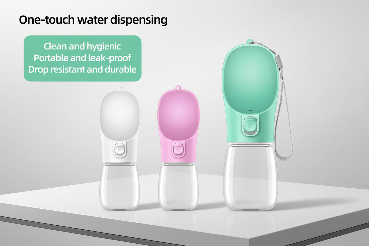 Portable water bottle for dogs